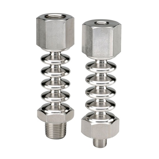 [1/4-NPT-Cooling-Element] 316SS Cooling Element, 1/4" NPT x 1/4" NPT, 4.68" Tall