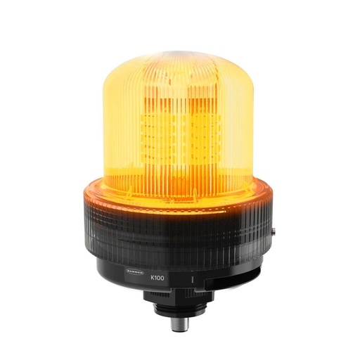 [814551] K100 Basic Daylight Visible: 1 Color Beacon  100-240 Vac  Polycarbonate; IP66,  Yellow