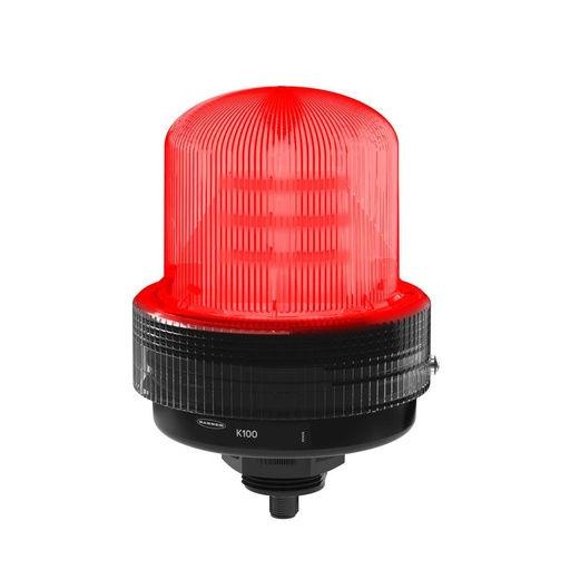 [814552] K100 Basic Daylight Visible: 1 Color Beacon  100-240 Vac  Polycarbonate; IP66,  Red