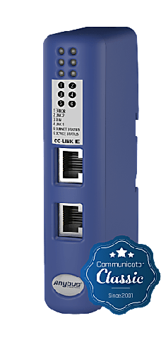[AB7077-B] Anybus Communicator Serial Classic, CC-Link IE Field Network to Serial ASCII/Modbus-RTU/DF1