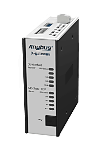 [AB7630-F] Anybus X-gateway, DeviceNet (Scanner/Master interface) to Modbus TCP/IP (Server/Slave interface)