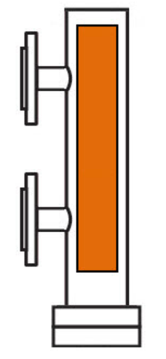 [W1112702] Gems Visual Level Indicator: BM-2-T1-S3/.75"-B10-56.750-56.750-PP1-XMS(4-20)