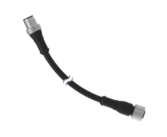 [815173] Banner Cordset BC-M12F8-M12M8-24-1, Double Ended M12. 8-pin Straight Female; 8-pin Straight Male Connectors. 1 m (3.28 ft) Black PVC Jacket. Nickel-Plated Brass Coupling Nuts