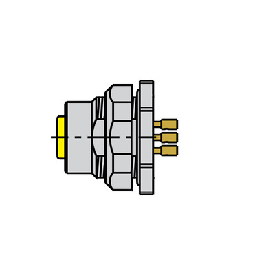 [U4506-1] FKFDK 4.5 Panel-mount receptacle bulkhead connector
