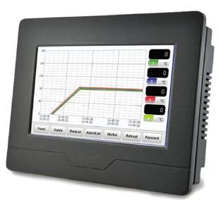 [RDA740-TC] Omega 7 Inch TFT Display, 4 TC Inputs Paperlass Recorder