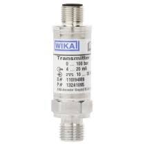 [76240645] Wika IS-3 Intrinsic Safe Pressure Transmitter, Standard Diaphragm, 0-150 PSI, 4-20 mA, 2-wire@ 10-30 VDC, Accuracy: 0.25% BFSL, 1/4" NPT Process Connection, 4-Pin M12 Electrical Connection