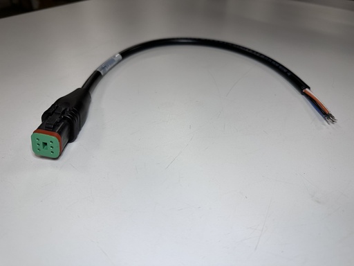[U-80653] Turck 3-Pin Female Deutch Cordset, Flying Leads, 2 Meter Length (DT06-3S-2145-2M)