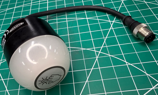 [812779] Banner K50 Pro Touch Series: 7-Color RGB Touch Sensor with Audible; 12-30 V dc; Polycarbonate; IP67, IP69K; Bimodal, NO, Momentary; Multicolor; 150 mm (6 in) 8-pin M12 PVC Pigtail QD (K50PTAMRGB7AQP)