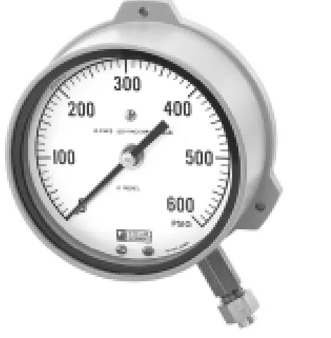 [EA243PHFLWBO] Weksler Pressure Gauge 4 1/2" 0-200PSI, Case Style 3- Flush Panel Mounting or Surface Mounting, Flareless Connection, Lower Connection, White Dial, Cleans for General Applications, Flush Mounting Ring Kit - Required