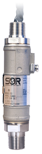 [815PT-Z08-A-X1] 815 Smart Pressure Switch-Transmitter, 0-5000 PSI, HART® 7 and ModBus RTU, 4-20 mA / 1-5 VDC (Low Power) Selectable Outputs, 1/2" NPT Process Connection, 1/2" NPT Male Conduit with 10 Ft Flying Leads