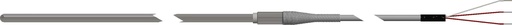 [RAF185L483-007-SC-8HN31,I] Pyromation Spring-Loaded RTD, Single 3-Wire, 1/4" OD, 7" SS Sheath, Aluminum Head, SS Tags