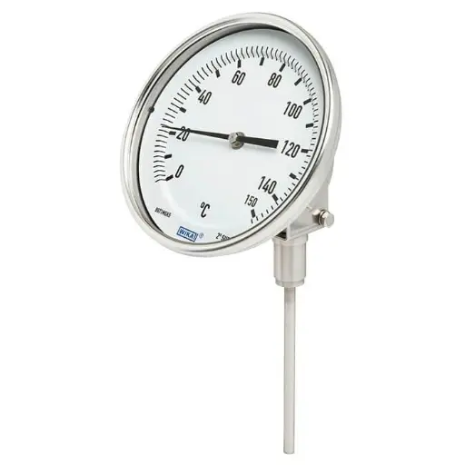 [52991808] Wika Bimetal Thermometer TG53.3"/S, back mount, adjustable, 0...200°F , L1=8"x1/4"