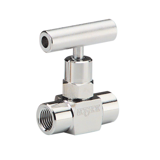 [152-FFS-PM1] 150 Series Mini Needle Valves w/Soft Tip, 1/4" NPT, Female x Female, 316 SS, 0.172" Orifice Panel Mount (1 nut)