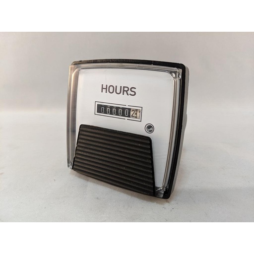 [240312AAAB] ELAPSED TIME METER (HOURS) 3 1/2" RESET IN HOURS, 120/60 4-STUD MTG 