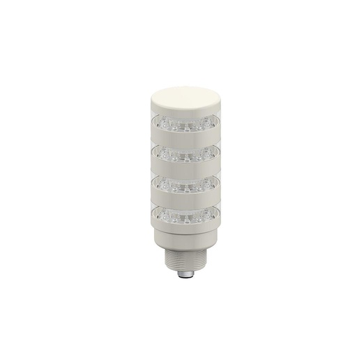 [19280] Banner TL50BL Tower Light: 4-Color Indicator; Voltage: 12-30 V dc or 24 V ac; Environmental Rating: IP67; Input: Bimodal; Colors: Blue Green Yellow Red; M12 Integral QD (TL50BLBGYRQ)