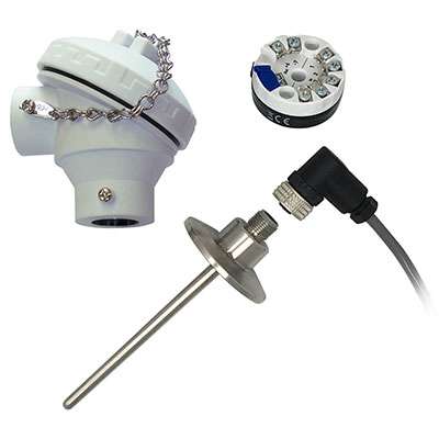 [SPAA32121001E0000] Tel-Tru Sanitary RTD, Single 3-Wire, 1/4" OD x 12" Probe, M12 Connector w/o Mate