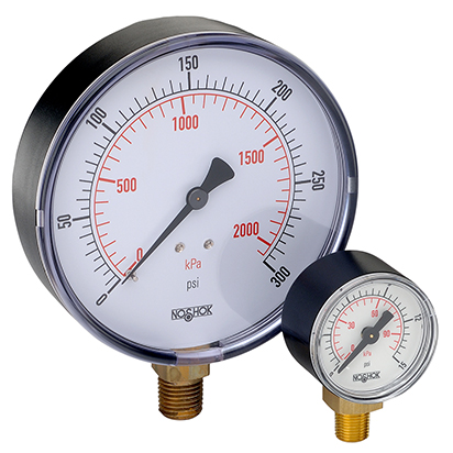 NoShok 100 Series Standard Pressure Gauge