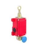 [62060] Heavy Duty Metal Stop Control Rope Pull. Ring Attachment, 12 m Max Range. Latch Actuation, 1 NC Rope Pulled Contact. 1 NC Rope Break Contact (RP-QM72D-12L)