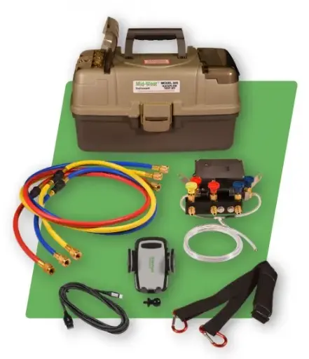 [855] Digital Backflow Test Kit, 5-Valve w/Case and Fittings