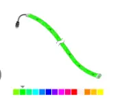 [814352] Banner WLF12 Pro Flexible Strip: 300 mm; 12 V dc or 12-30 V dc when using LC25 LED Controller; IP66, IP67, IP69K; RGB; Clear; Non-Cascadable; 150 mm (6 in) 4-pin M12 PVC Pigtail QD (WLF12PXRGB300SQP)