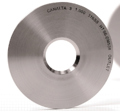 [360DC13-316-1.875-125] 3" Universal Orifice Plate, Concentric Restriction, 316SS, 1.875 IN Bore, 0.125 Thick