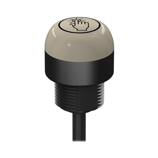 [85166] Banner K30 Series: 2-Color Touch Sensor; Latching Output; Voltage: 12-30 V dc; Housing: Polycarbonate; IP67 IP69K; Output: Bipolar (NO); Colors: Red - Not Activated, Green - Activated; M12 Integral QD (K30ALBTRGHQ)