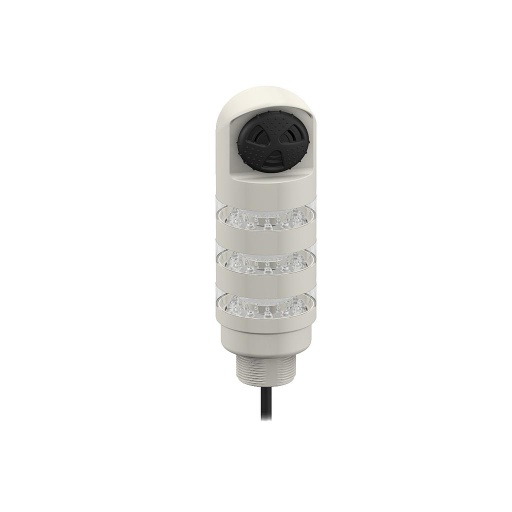 [85272] Banner TL50BL Tower Light: 3-Color Sealed Loud Pulsed Audible Indicator; Voltage: 12-30 V dc or 24 V ac; Environmental Rating: IP67; Input: Bimodal; Colors: Green steady Yellow flash Red rotate; 2 m (6.5 ft) Integral Cable (TL50BLGY2R1ALS3)