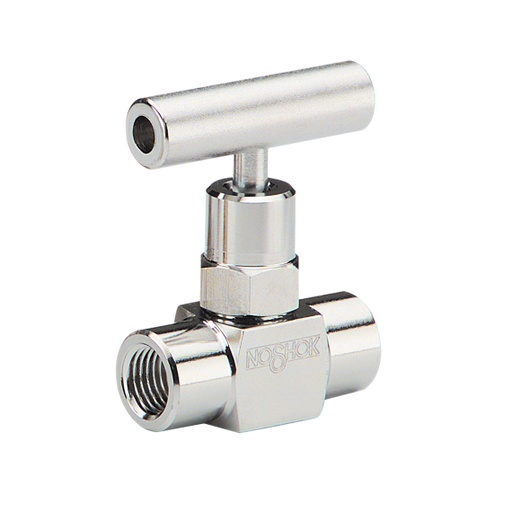[102-FFS-HL2] 100 Series Mini, Hard Seat Needle Valve, 1/4" NPT, Female x Female, 316 SS, 0.172" Orifice w/2-1/2" T Handle