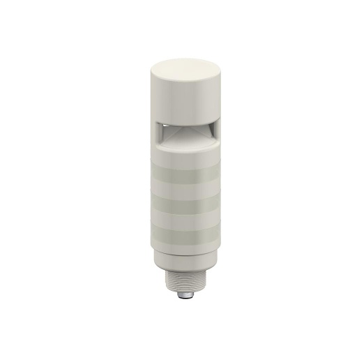 [91368] Banner TL50 Compact Tower Light: 3-Color; Omnidirectional Continuous Audible Indicator; Voltage: 12-30 V dc or 24 V ac; Environmental Rating: IP67; Input: Bimodal; Colors: Green Yellow Red; M12 Integral QD (TL50CGYRAOSQ)