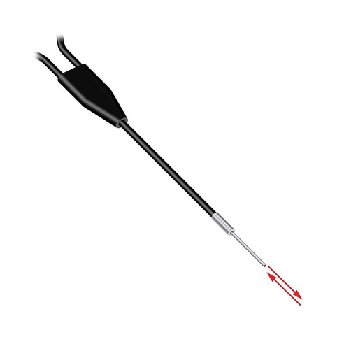 [21101] Banner Glass Fiber; Diffuse Mode 1.17 mm dia. Bundle; PVC over Moncoil Sheathing; 0.91 m long; 25.4 mm long Sensing Probe (BMP.753P)