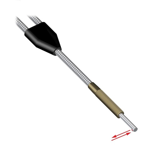 [21496] Banner Glass Fiber; Diffuse Mode 2.29 mm dia. Bundle; Stainless Steel Sheathing; 0.91 m long; 5/16x24 Thread with 25.4 mm long Probe, Side Exit sensing (BTETA1.53S)