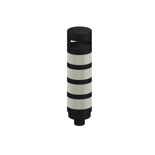 [92372] Banner TL70 Tower Light; Black Housing: 4-Color Audible Indicator; Voltage: 12-30 V dc; Environmental Rating: IP65; Input: Bimodal; Colors: Blue Green Yellow Red; 8 Screw Terminal Wiring (TL70BGYRAT)