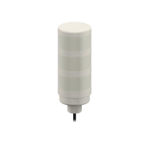 [92386] Banner TL70 Tower Light; Gray Housing: 3-Color Indicator; Voltage: 12-30 V dc; Environmental Rating: IP65; Input: Bimodal; Colors: Green Yellow Red; 150 mm (6 in) 5-pin M12 PVC Pigtail QD (TL70GYRCQP)