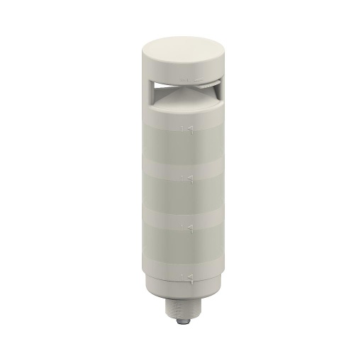 [92396] Banner TL70 Tower Light; Gray Housing: 3-Color Audible Indicator; Voltage: 12-30 V dc; Environmental Rating: IP65; Input: Bimodal; Colors: Green Yellow Red; 5-pin M12 Integral QD (TL70GYRACQ)