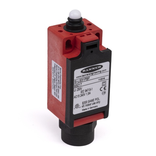 [93015] Limit Switch: Plastic Plunger Actuator, SI-LS31PBD