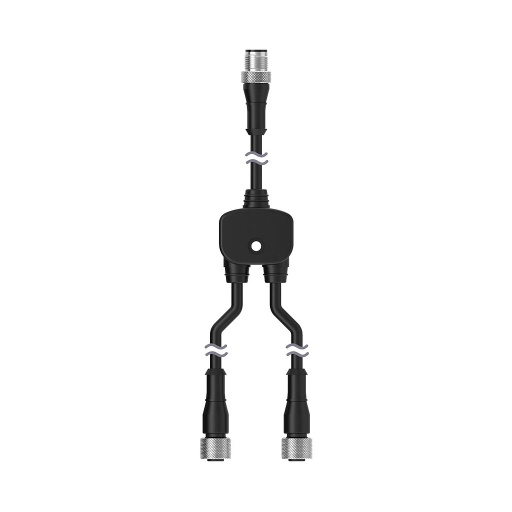 [93339] M12 Quick Disconnect Splitter Cable (CSB-M12525M1251)