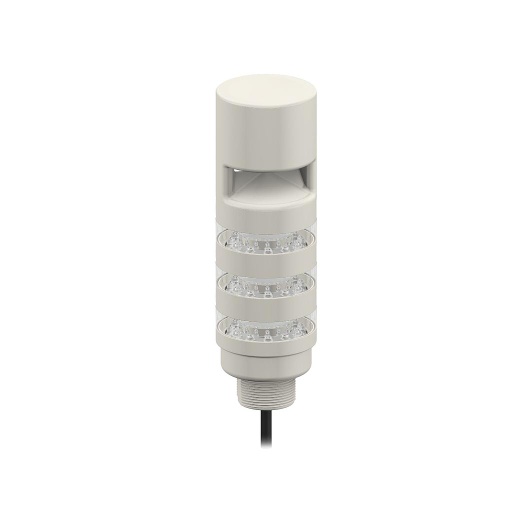 [94535] Banner TL50 Beacon Tower Light: 3-Color Sealed Omnidirectional; Continuous Audible Indicator w/Intensity Adjust; Voltage: 12-30 V dc or 24 V ac; Environmental Rating: IP67; Input: Bimodal; Colors: Green Red Yellow; 2 m (6.5 ft) Integral Cable (TL50BLGRYAOSI)