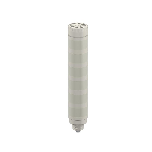 [95049] Banner TL50 Tower Light, Gray housing: 5-Color Audible Indicator; Voltage: 12-30 V dc or 24 V ac; Environmental Rating: IP50; Input: Bimodal; Colors: White Green Blue Yellow Red; 8-pin M12 Integral QD (TL50WGBYRACQ)