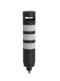 [97463] Banner TL70 Tower Light, Black Housing: 3-Color Audible Indicator; Voltage: 100-240 V ac; Environmental Rating: IP65; Colors: Green Yellow Red; Supports 1-4 Modules; 2 m (6.5 ft) Integral Cable (TL70ZGYRA)