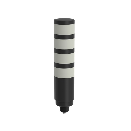 [97492] Banner TL70 Tower Light, Black Housing: 4-Color Indicator; Voltage: 100-240 V ac; Environmental Rating: IP65; Colors: Blue Green Yellow Red; Supports 1-4 Modules; 5-pin Micro Integral QD (TL70ZBGYRQ)