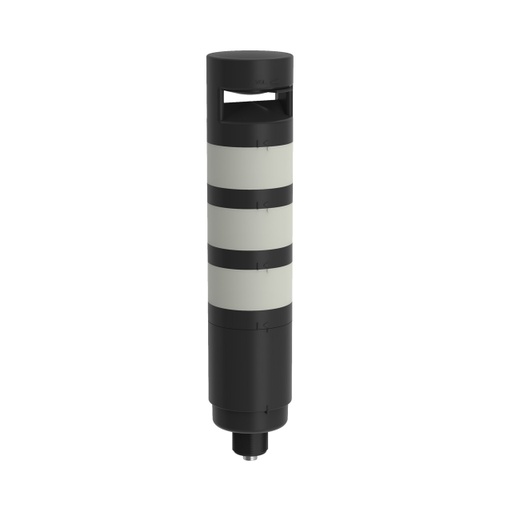 [97496] Banner TL70 Tower Light, Black Housing: 3-Color Audible Indicator; Voltage: 100-240 V ac; Environmental Rating: IP65; Colors: Green Yellow Red; Supports 1-4 Modules; 5-pin Micro Integral QD (TL70ZGYRAQ)